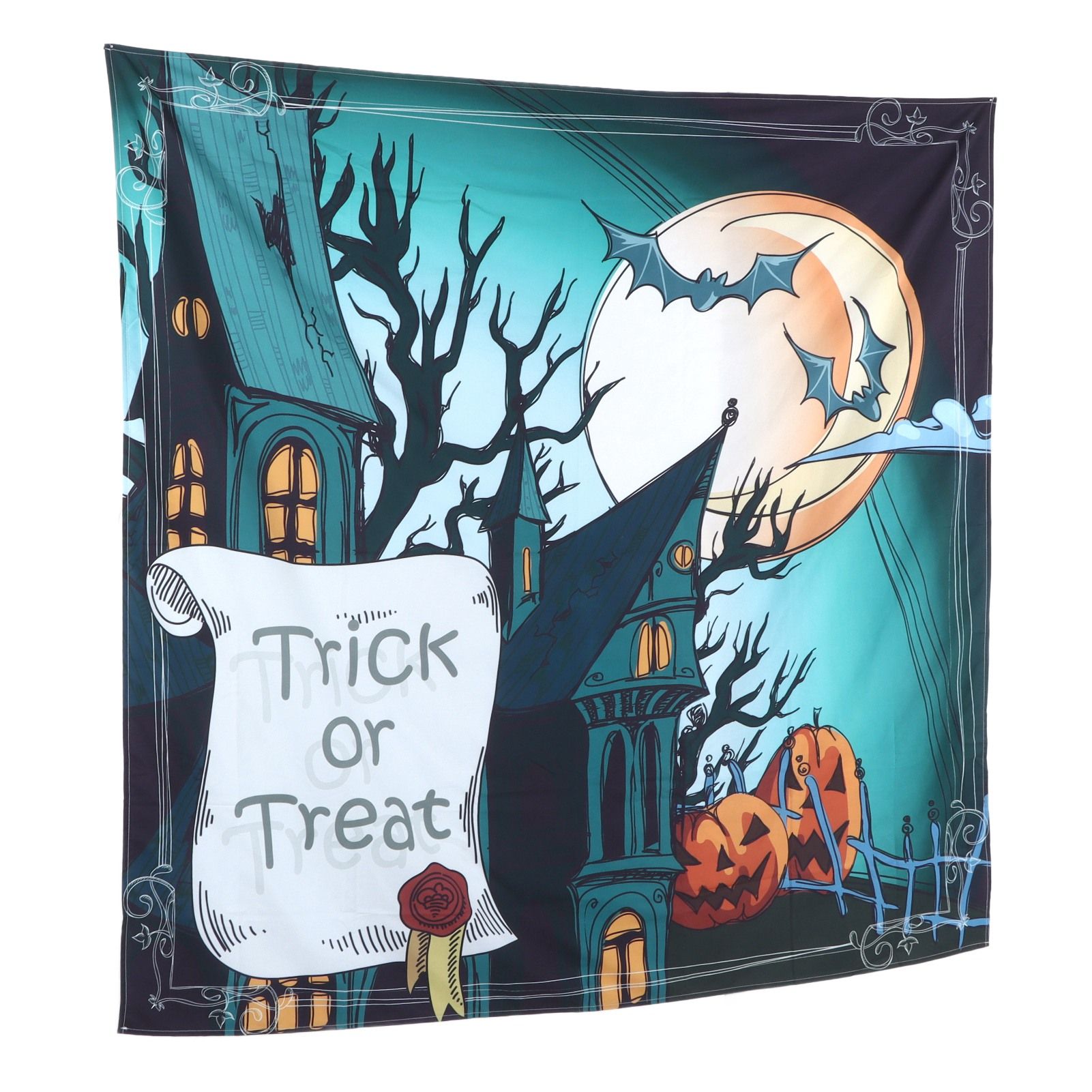 Wall Hanging Tapestries Halloween Back Drops for Living Room Bedroom Wall Decoration150x150cm — image 3