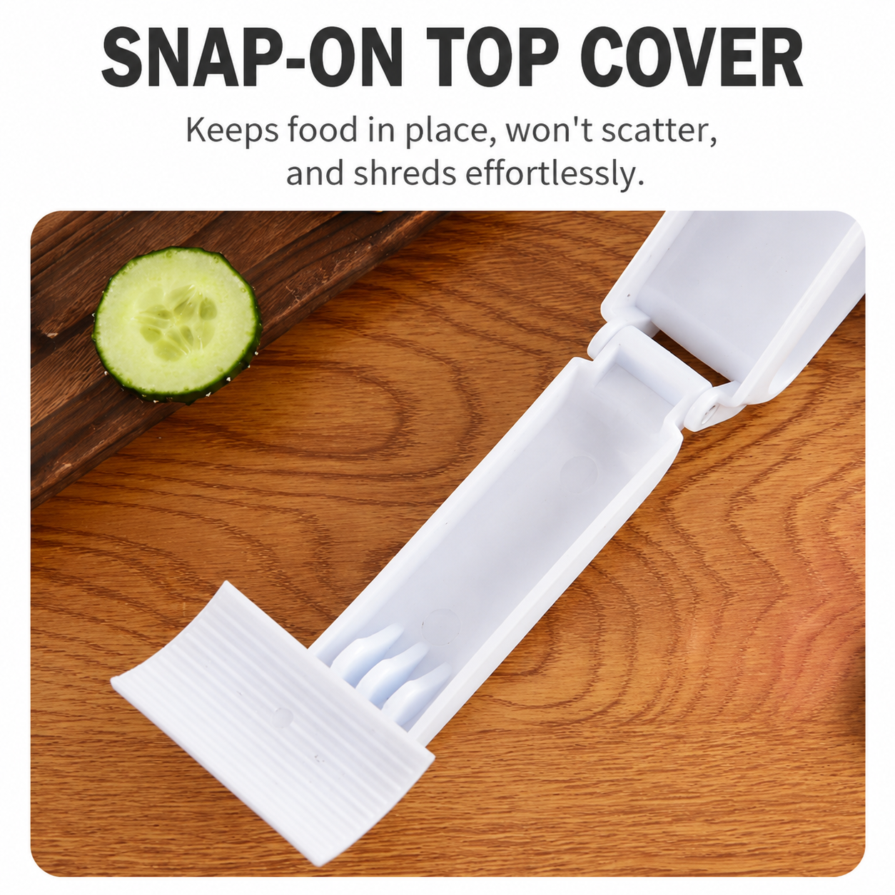 Rotary Cheese Grater with 3 Stainless Steel Blades and Safe Top Pressing Cover - Manual Hand Crank Shredder, Stable and Effortless for Cheese Vegetables & โ image 4