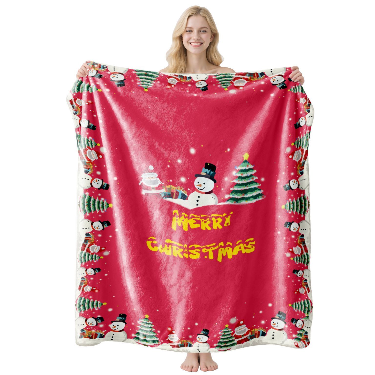 Cozy Warm Flannel Home Throw Blanket, Flexible Lounge Cover, Practical Present For Christmas & Halloween Holiday Gifting, Style FLR‑184, Size XL, 150 × 200cm