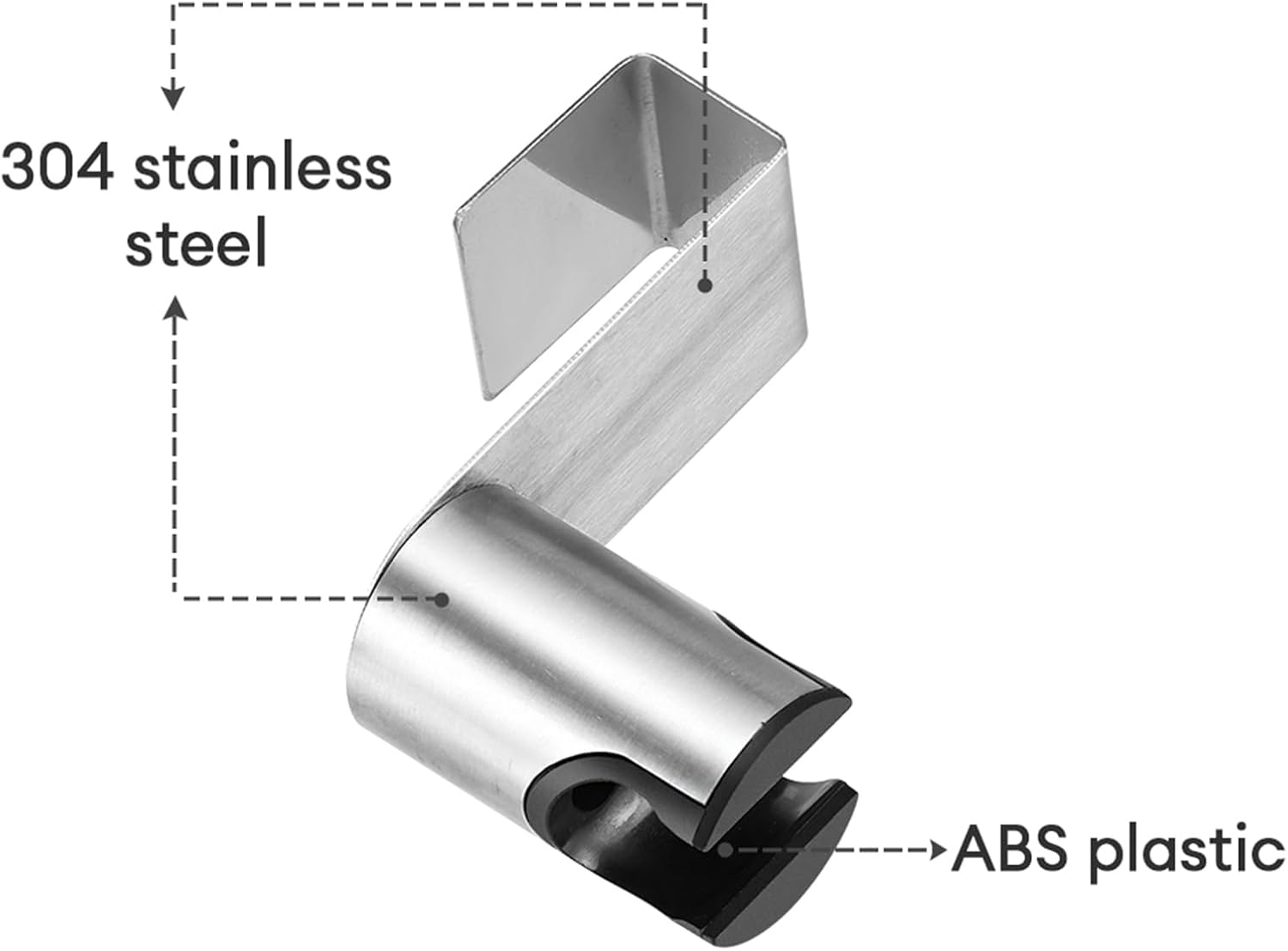 Stainless Steel+ABS Holder Hook Hanger for Hand Shower Toilet Bidet Sprayer Brushed Nickel โ image 2