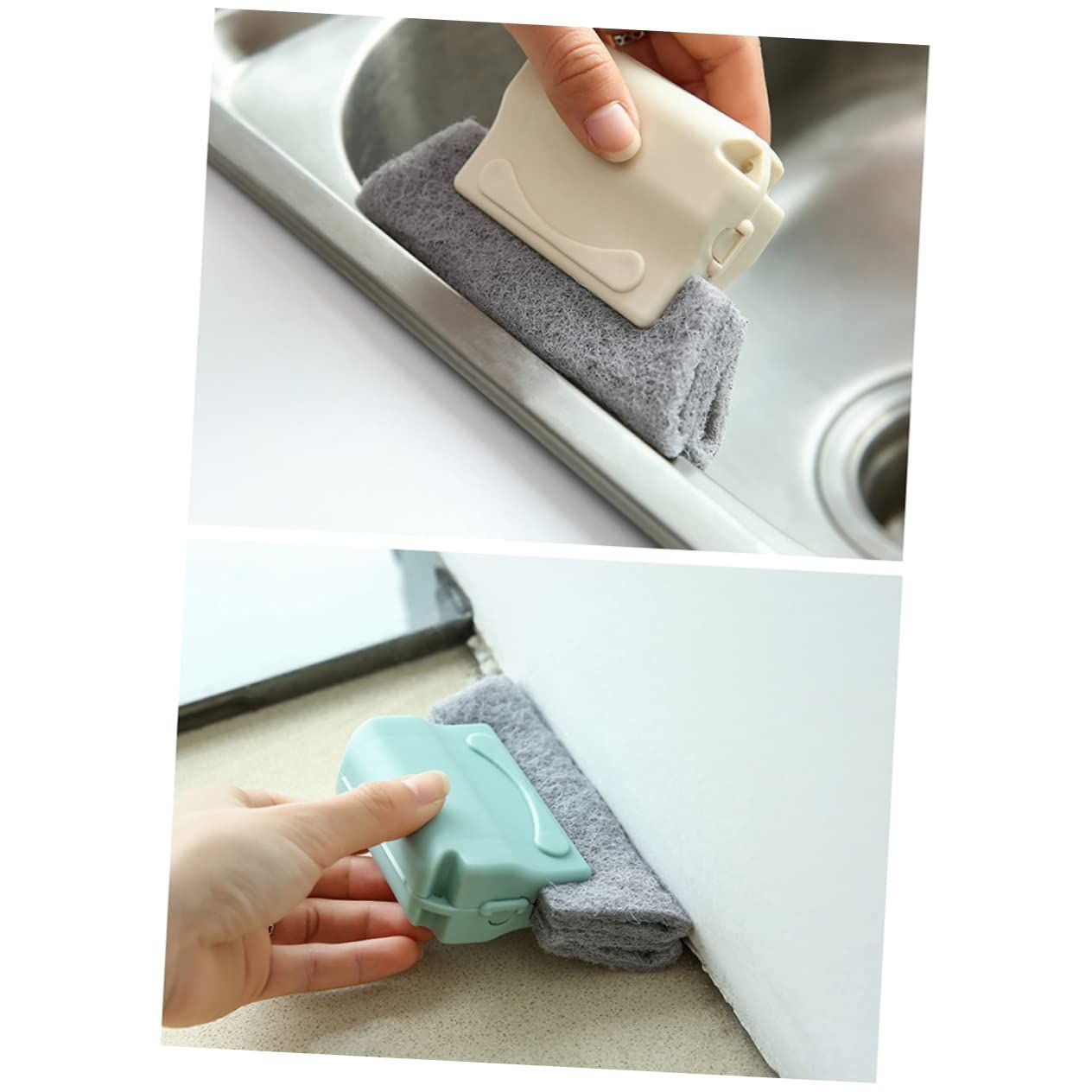 2pcs Clean Brush Window Cleaner Tools Kitchen Brush Small Brush Tools Dust Cleaning Brush Crevice Gap Cleaning Brush Door — image 4