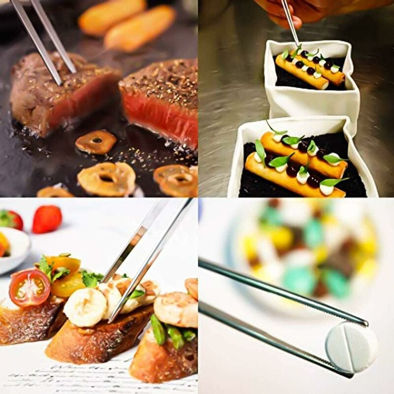 Stainless Steel Tweezers 30cm 12 Inch Long with Serrated End for Aquaristik Gardening Kitchen Industrial Work โ image 5