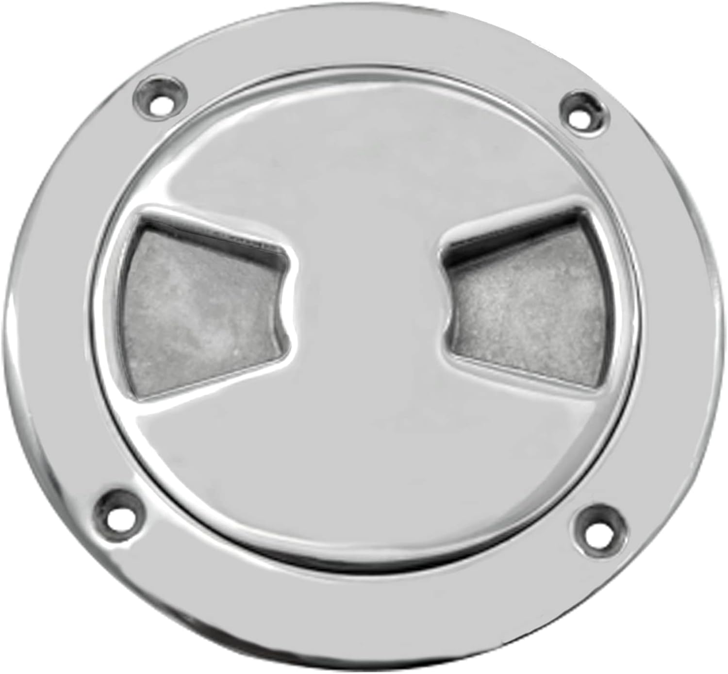 4 inch Hatch 316 Stainless Steel Round Non Slip Inspection Deck Plate with Detachable Cover for Marine Boat Yacht — image 2