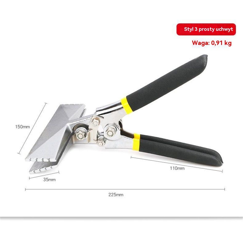 Hand Seamer Depth Markings Straight Jaw Sheet Metal Bender Tools for Bending and Flattening Sheet Metal with Double Dipped Cushion Handle(Straight style) — image 5