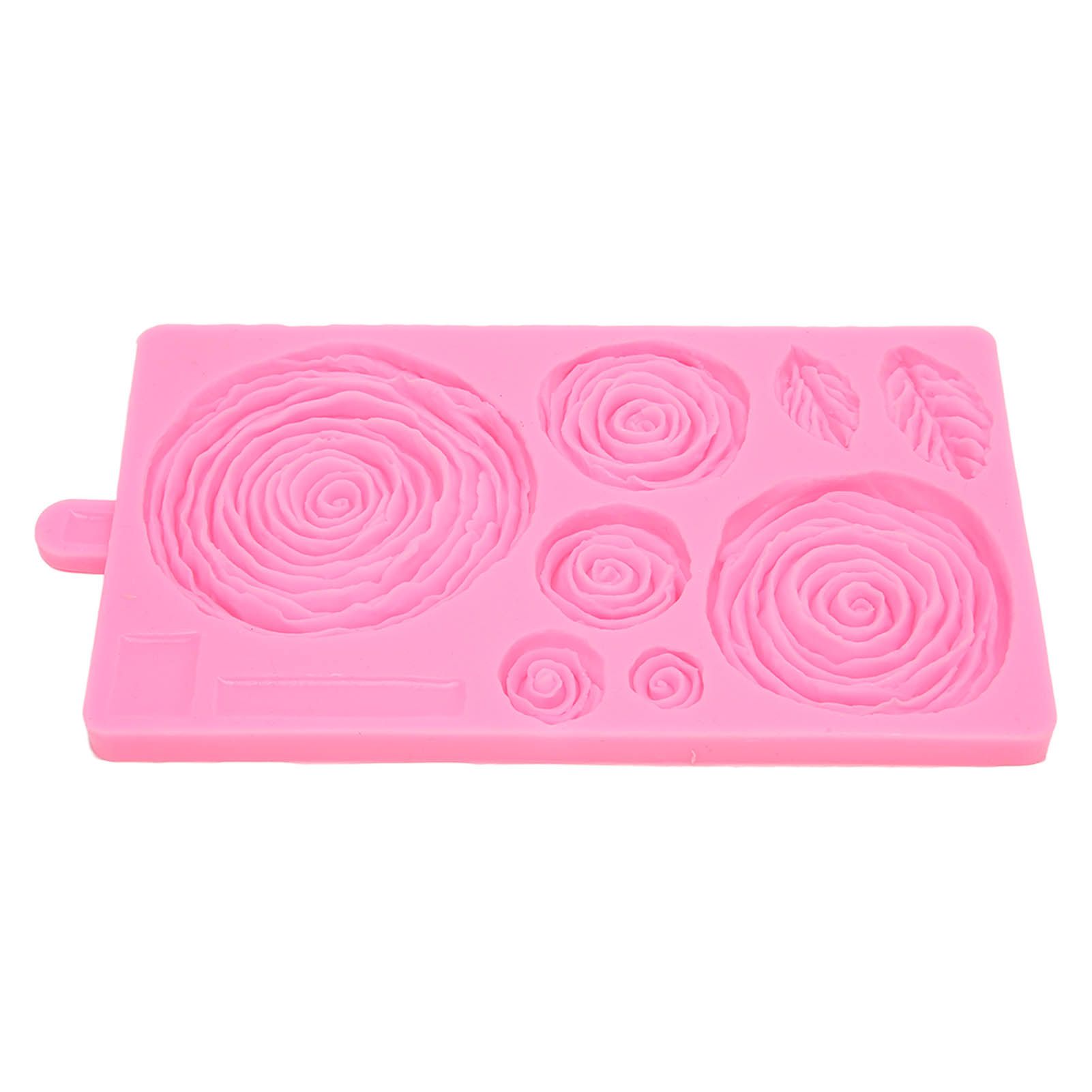 Roses Mold Stick Proof Toxic Free Odorless Dishwasher Safe Silicone Leaf Flower Mould for DIY Cake Chocolate β image 5
