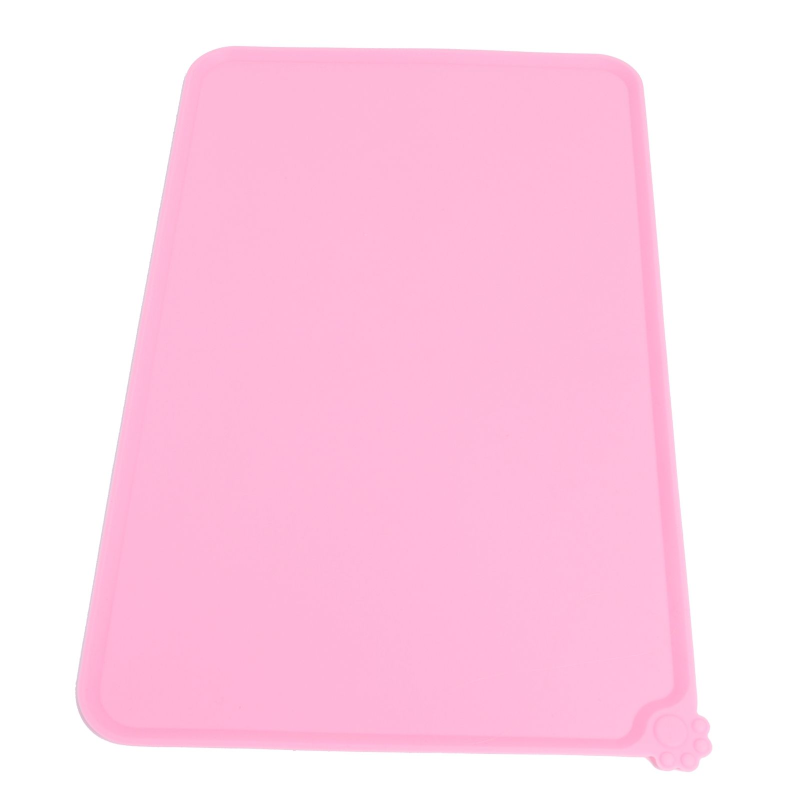 Pet Food Pad Silicone Waterproof Non Slip Bowl Drinking Feeding Mat Placemat for Dog Cat(Red ) β image 3
