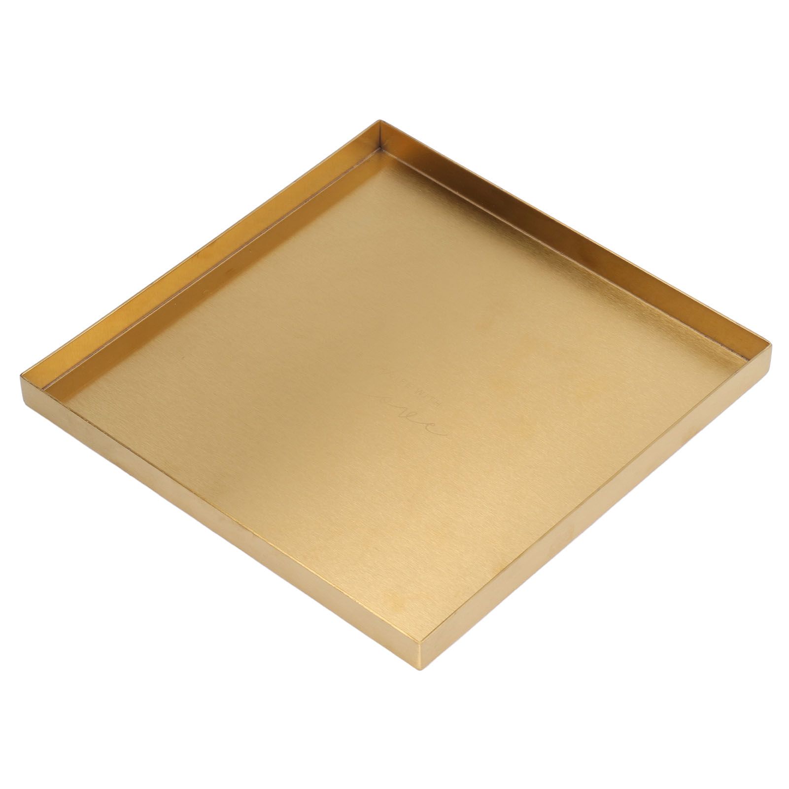 Gold Stainless Steel Tray Decorative Jewelry Dish Makeup Tray Organizer for Drink Breakfast Bars Restaurants โ image 2