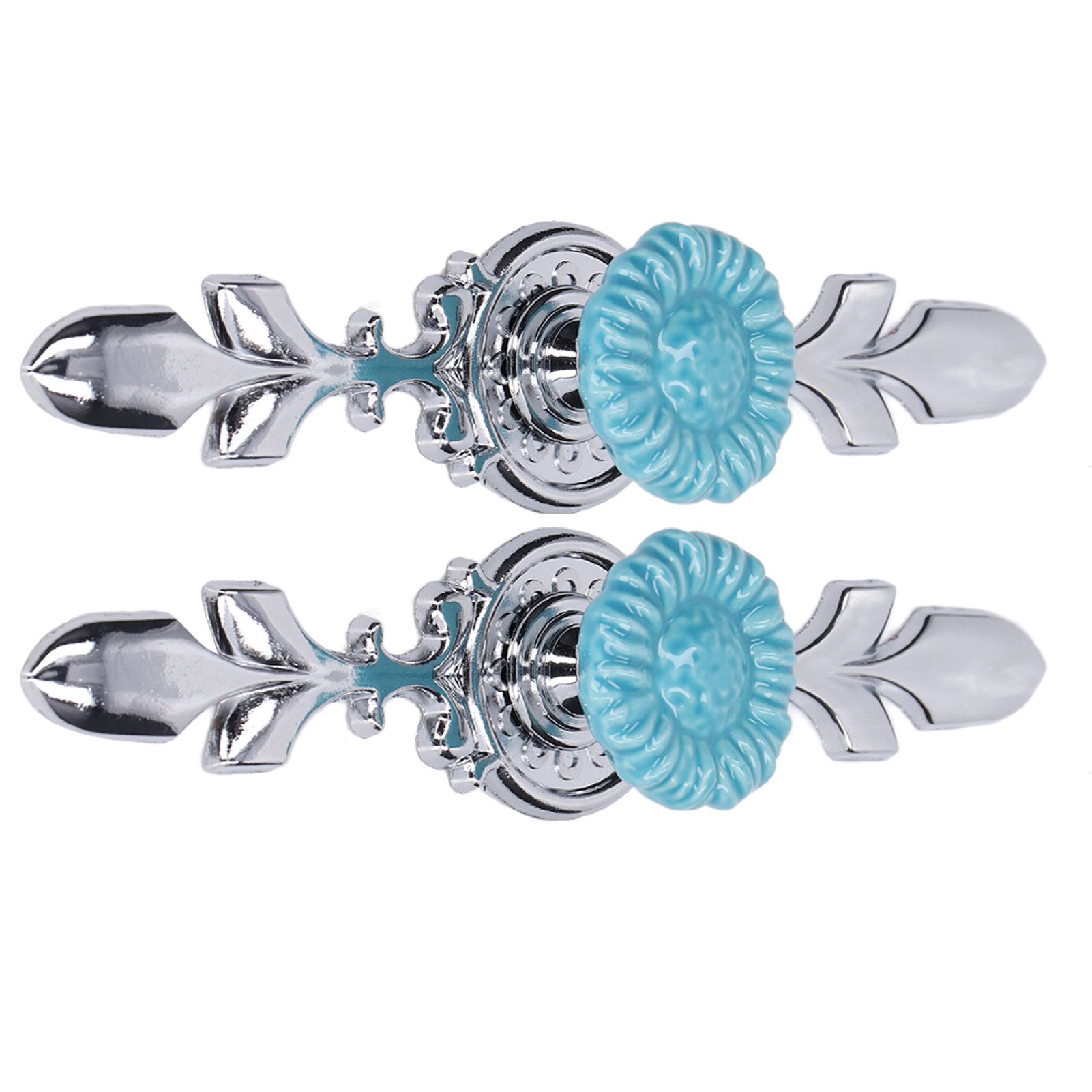 2Set Cabinet Knob Zinc Alloy Single Hole Closet Drawer Wardrobe Knob for Home Furniture Decoration1088D Sunflower — image 3