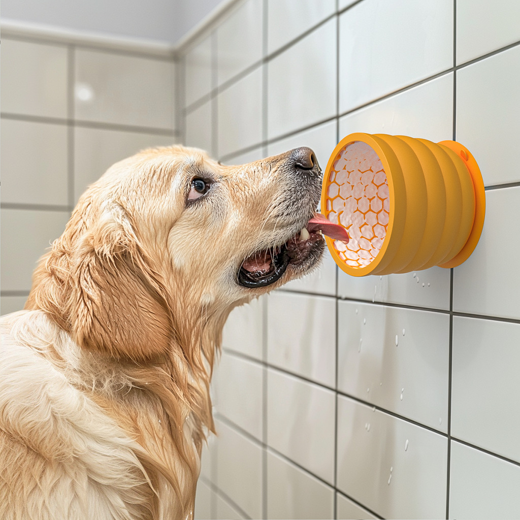Green Large Anti-Choke Slow Feeder Dog Bowl - Non-Slip, Spill-Resistant Pet Feeding Dish โ image 2