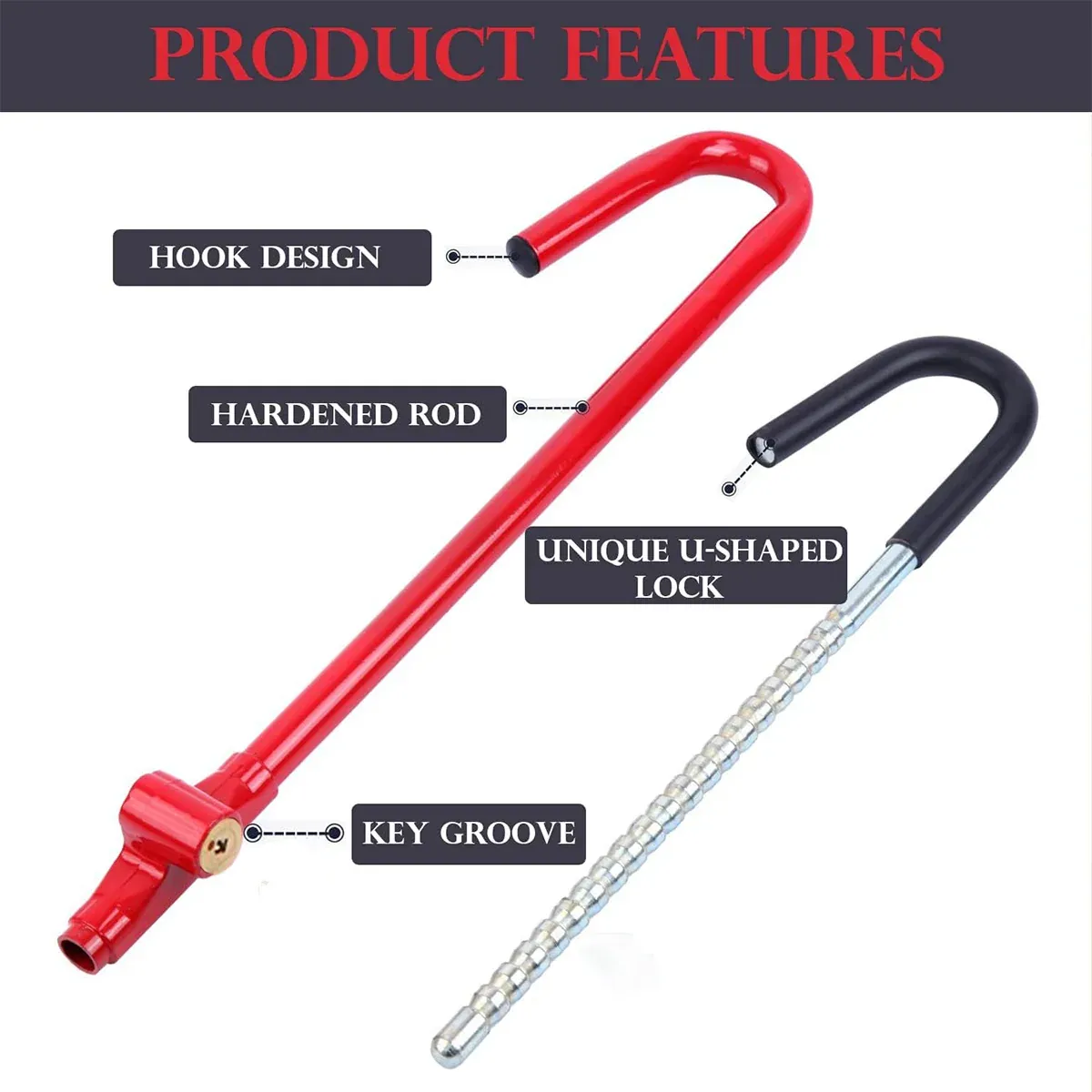 Multifunctional Car Steering Wheel Lock Anti-Theft Vehicle Security โ image 6