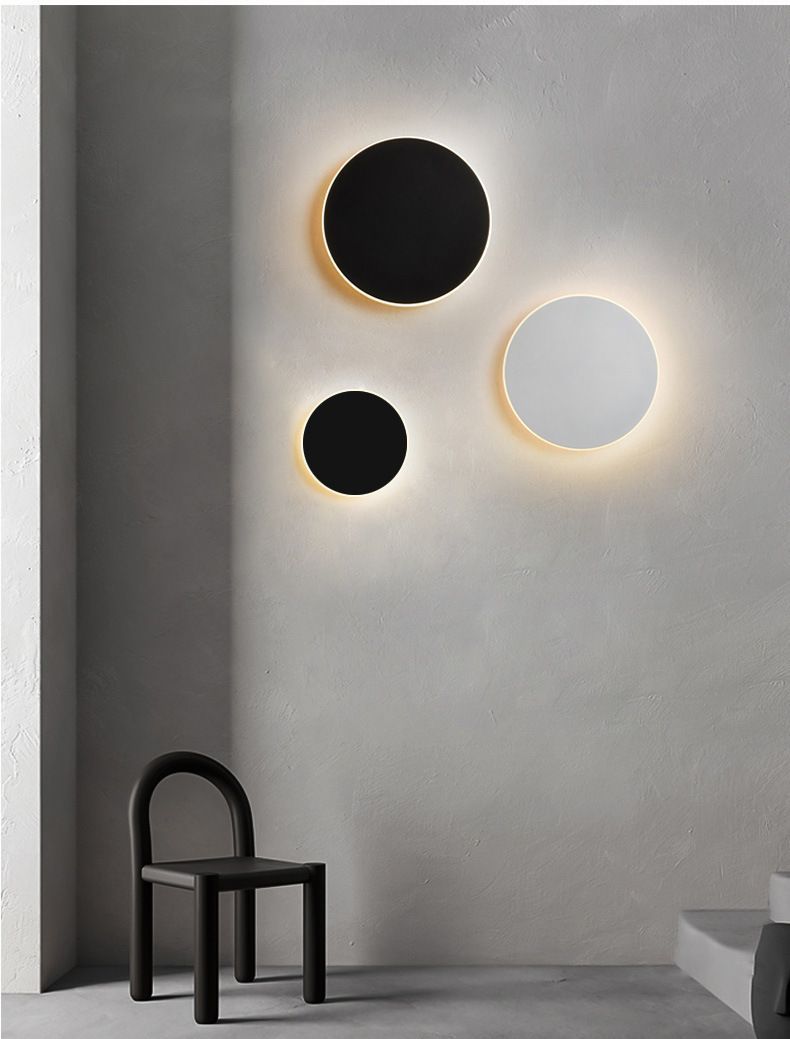 20CM White Sensor Eclipse LED Wall Light Stepless Dimming — image 6