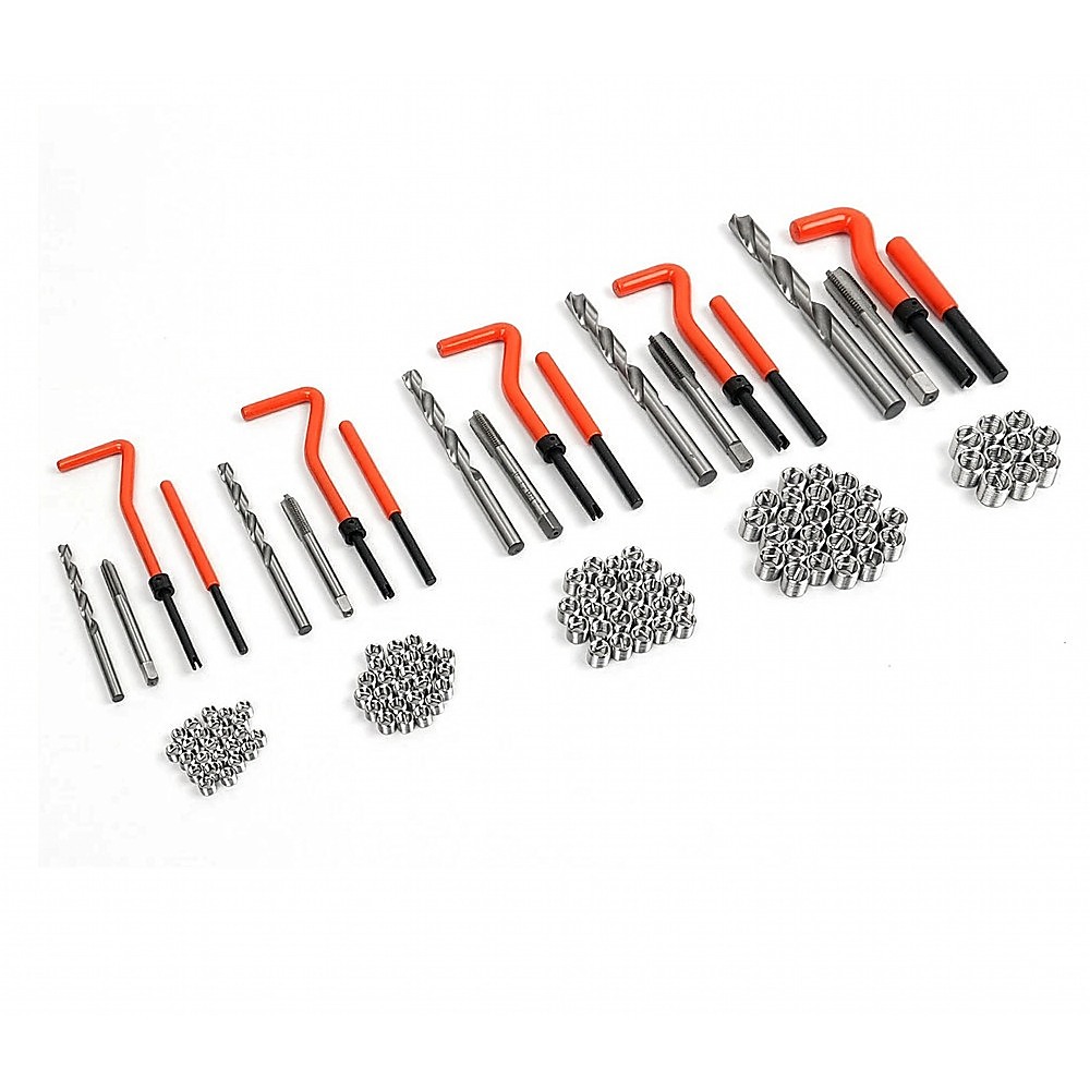 131pc Helicoil-Type Thread Repair Kit – Metric Insert Tool Set for Damaged Threads — image 6
