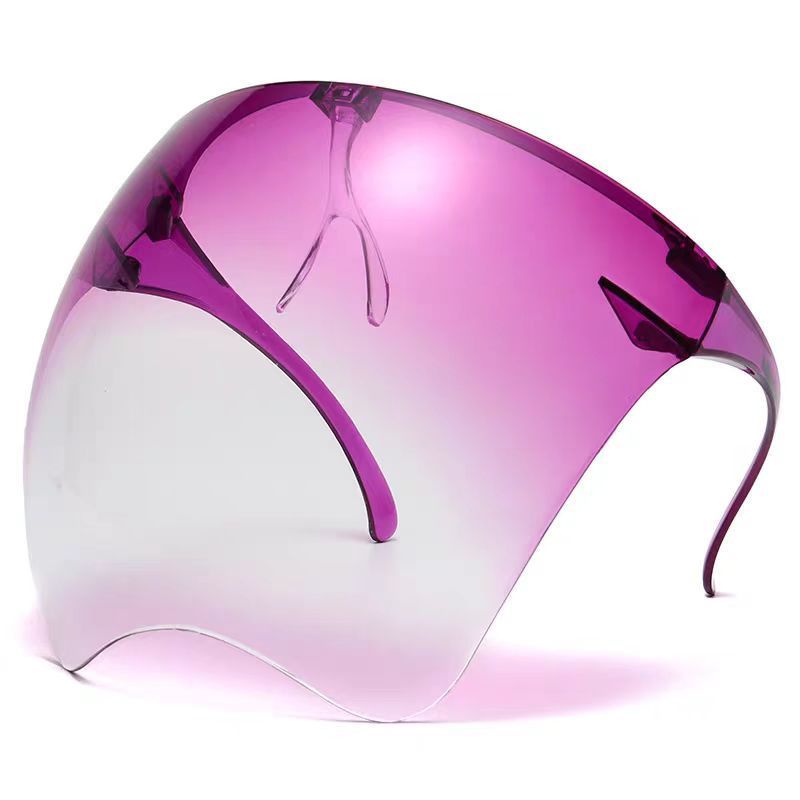 Gradient purple Tinted/Ombre Face Shield Full Cover Visor Glasses/Sunglasses (Full face goggles, protective face mask, splash proof) Amethyst/Fade — image 4