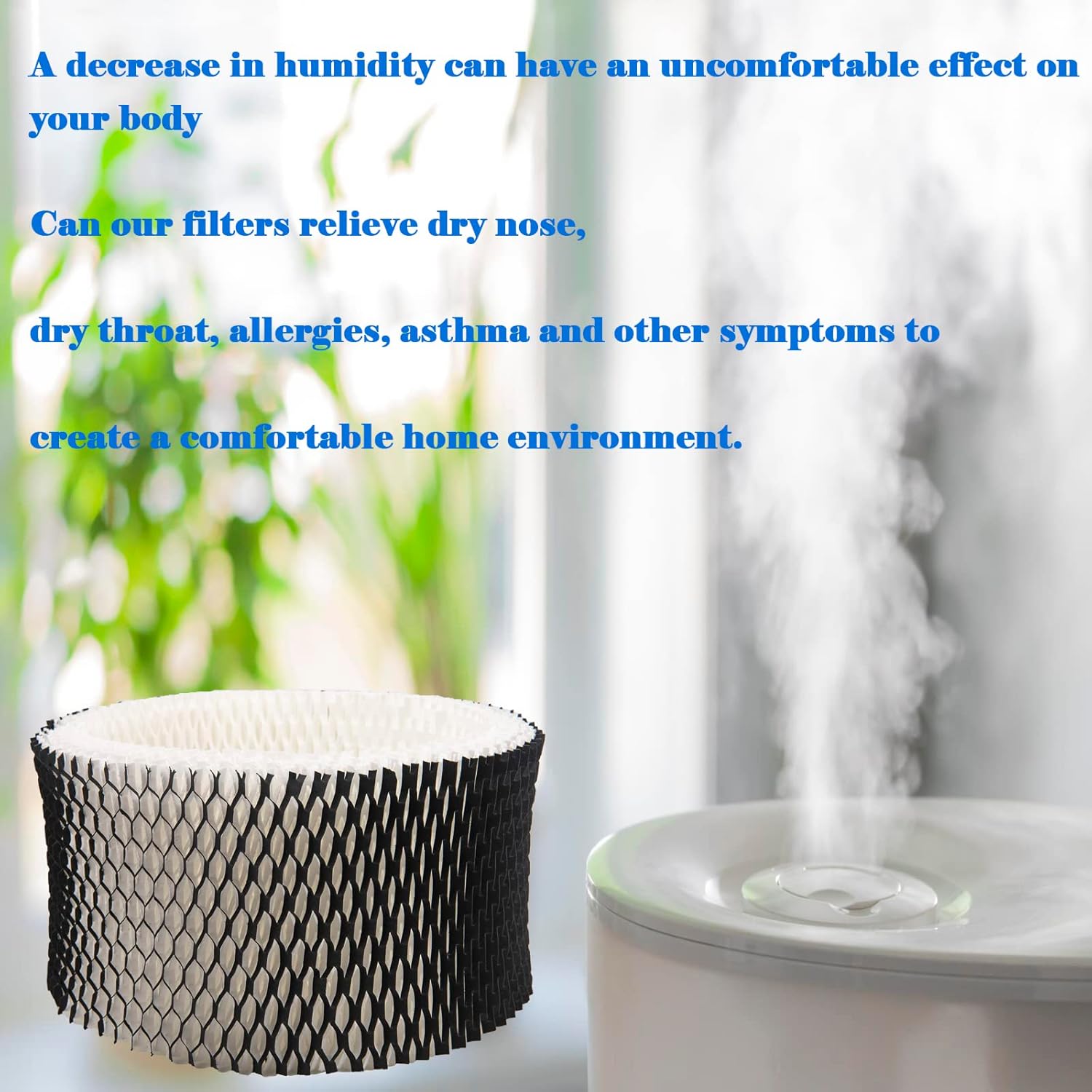 HWF62 Humidifier Filter Replacement, Compatible with for HWF62CS HWF62D SF212, Fits Sunbeam Models SCM1100, SCM1701, SCM1702, SCM1762(4 Pcs) โ image 5