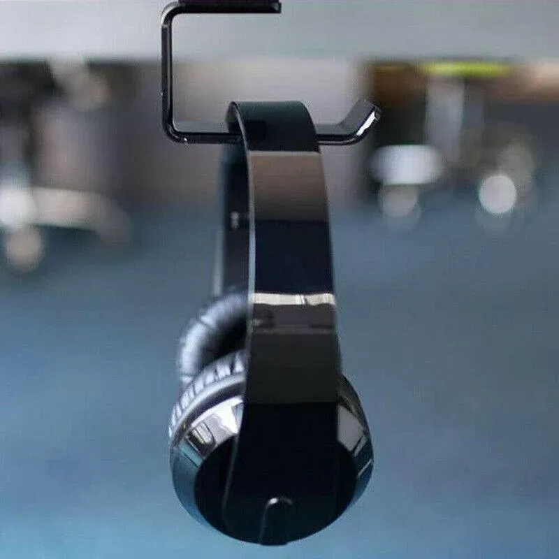 Mount Holder Hook Dual Headset Tape New Clever Headphone Stand Hanger Under Desk โ image 5