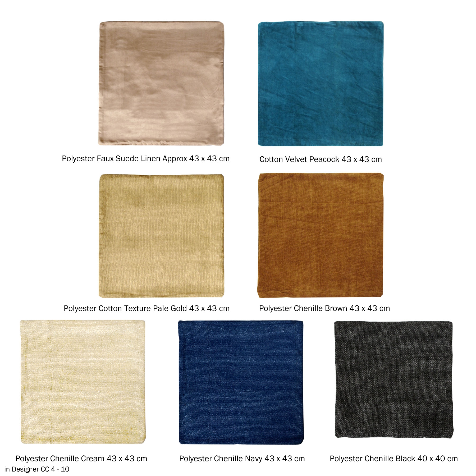 Polyester Faux Suede Cushion Cover Linen — image 3