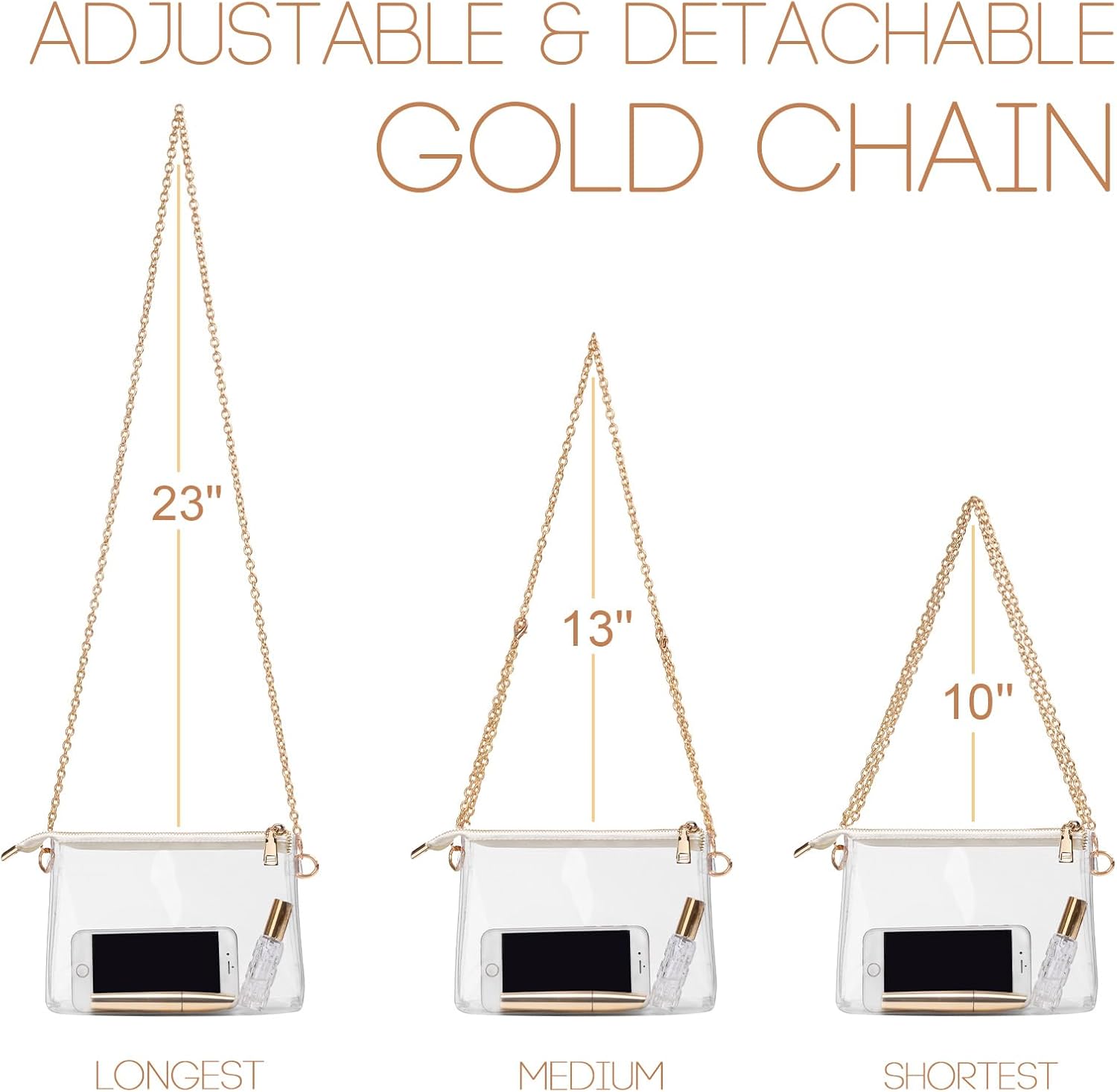 Clear Purse for Women Set of 2, Clear Bag for Stadium Events Concert Sport Festival โ image 5