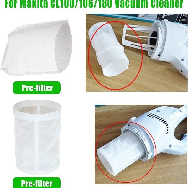 Compatible Filter Set for Makita CL100/106/180 DCL180 Vacuum Cleaner — image 2