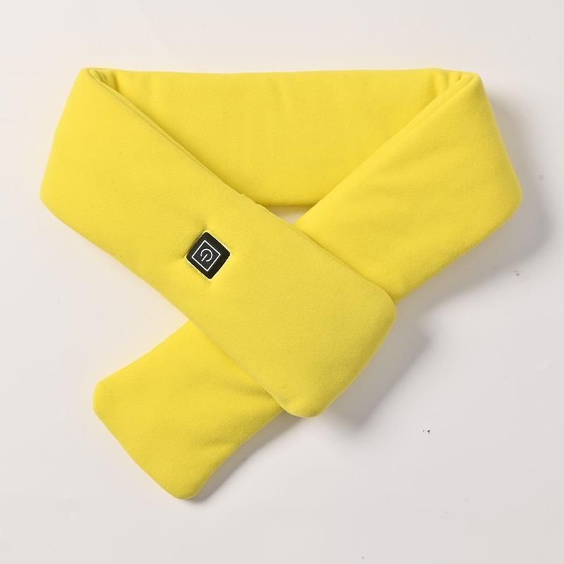 USB Rechargeable Graphene Heated Neck Warmer Yellow