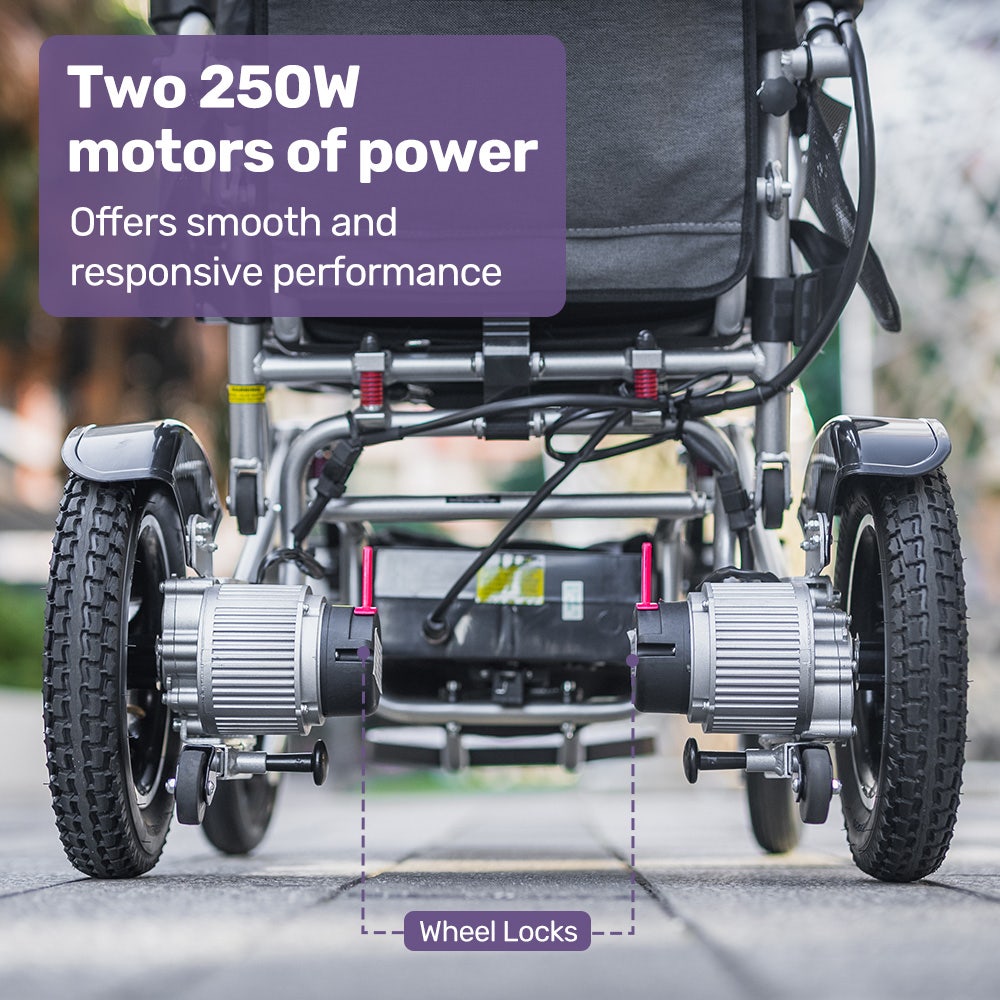 EQUIPMED Electric Wheelchair, 15km Range, Airline Approved — image 5