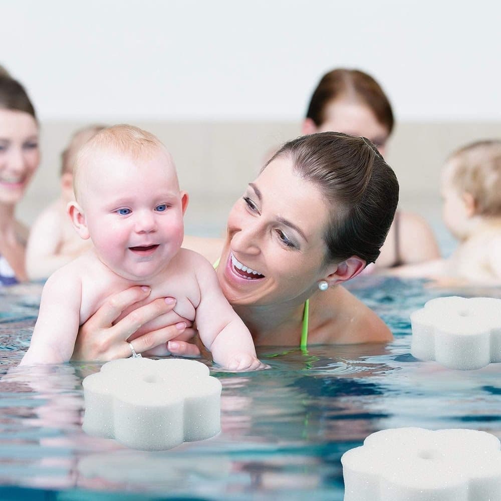 50-Pack Oil Absorbing Sponges for Pool, Flower Shaped, Effective Oil and Dirt Removal — image 6