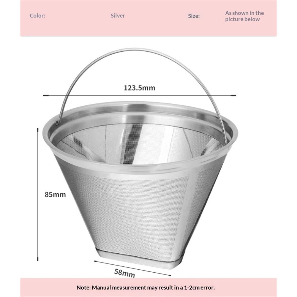 Coffee Filter Reusable Coffee Filter Stainless Steel Coffee Filter. Durable Stainless Steel Filter for Sustainable Brewing — image 4