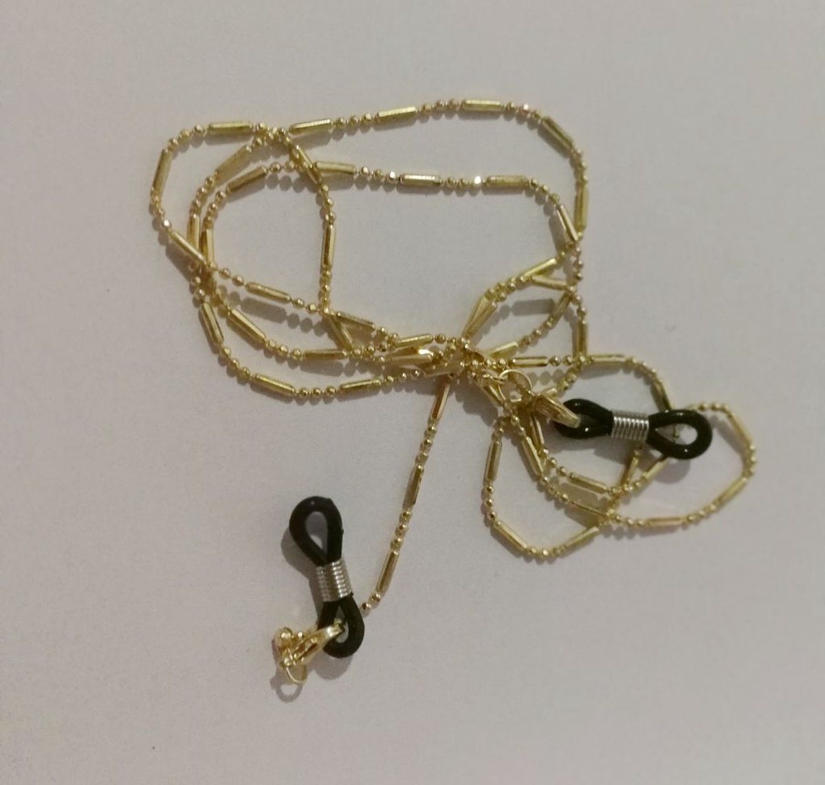 Gold Glasses Cord | Sunglasses Cord | Glasses Chain | Glasses Cord | With Black Loop | 72 CM — image 3