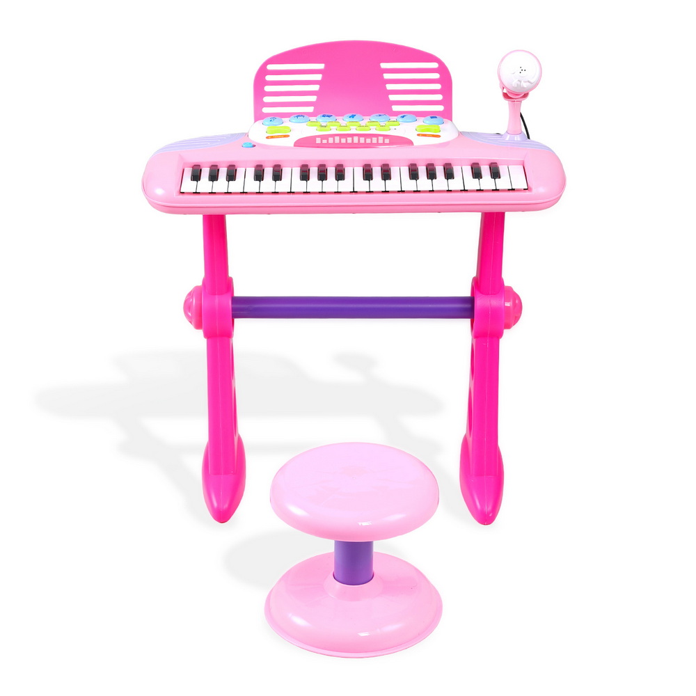 Keezi Kids Piano Keyboard 37 Keys Electronic Musical Instrument Set w/ Stool Microphone โ image 3