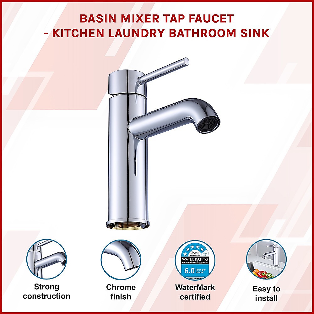 Basin Mixer Tap Faucet -Kitchen Laundry Bathroom Sink โ image 3