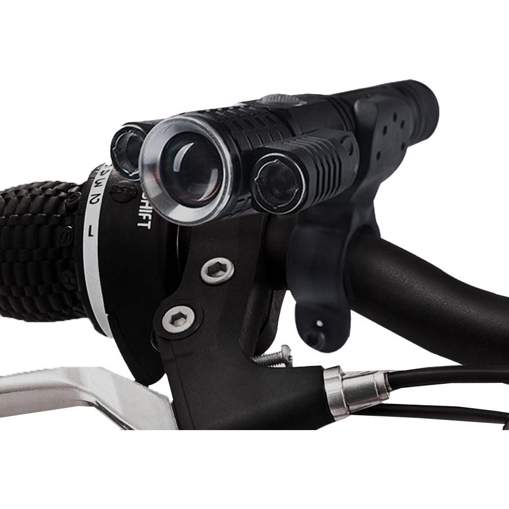 3-Head USB Rechargeable Headlight With Bracket for Night Cycling — image 4
