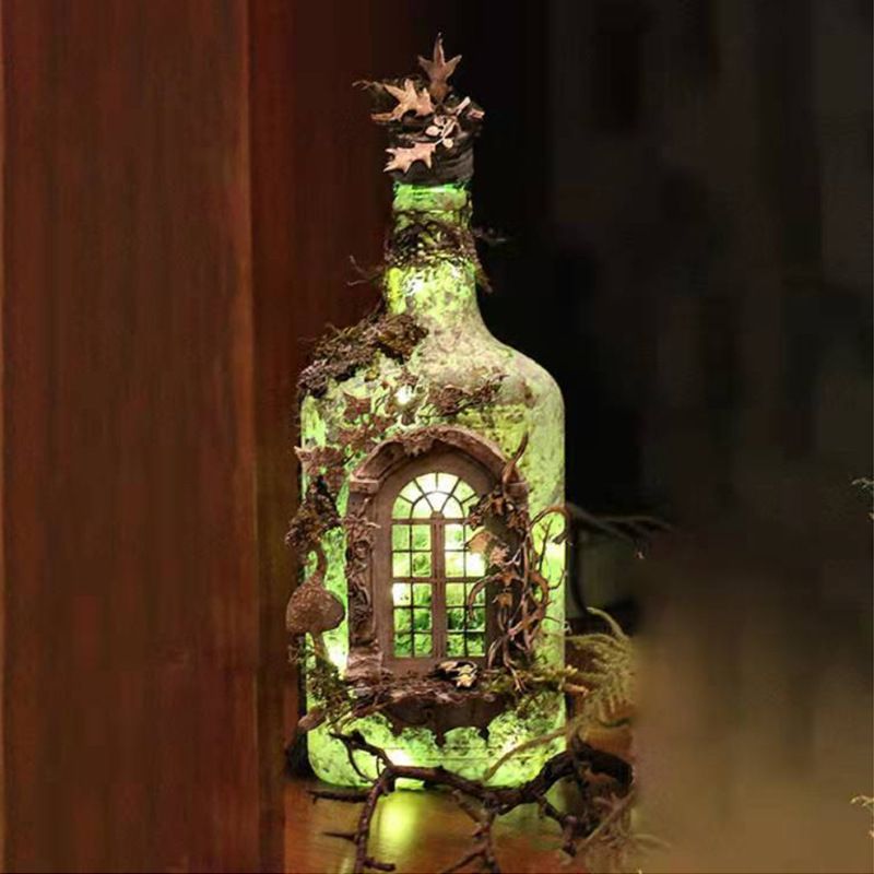 Wine Bottle Luminous Wine Glass Light Up Wine Mug Desktop Ornament for Home Living Room Balcony Night Lights, Garden,Patio โ image 5