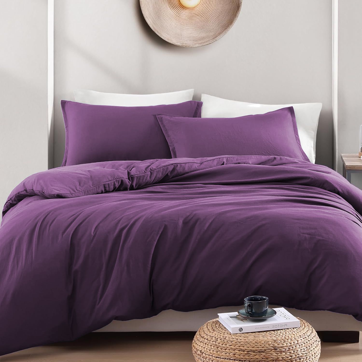 Hotel Soft Microfiber Duvet Cover Set-2000TC Quilt Cover Set & Pillowcases -1 Donna Cover Zipper Closure & 1 x Pillowcases-Breathable Bedding - Wrinkle, Fade — image 2