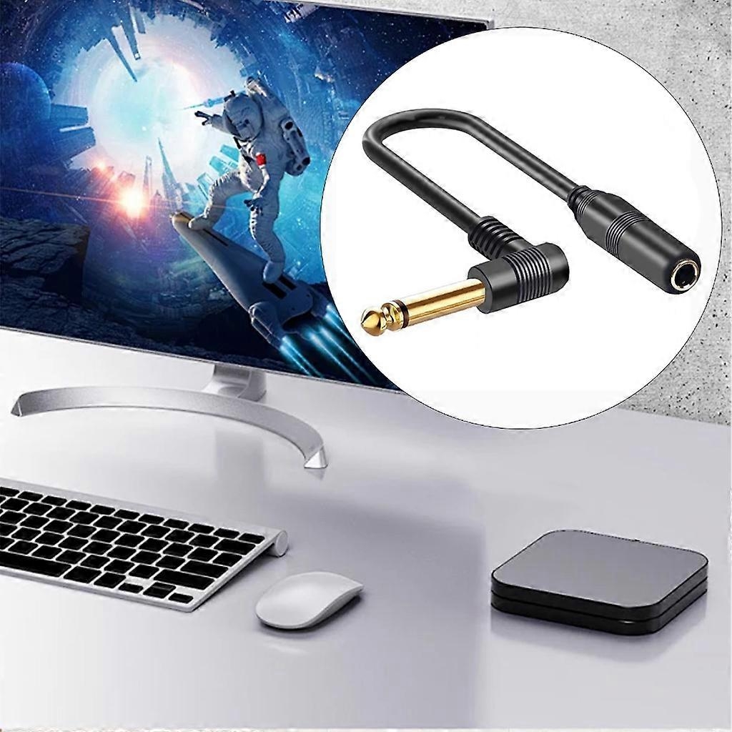 1/4'' TRS 6.35 mm Male to 6.35 mm Female Stereo Cable for Guitar Amplifier - Perfect Mono 2m_MGF Mono 2m — image 2
