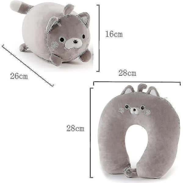 Children's Travel Pillow 2 in 1 Convertible Neck Pillow for Kids Airplane Car Travel — image 3