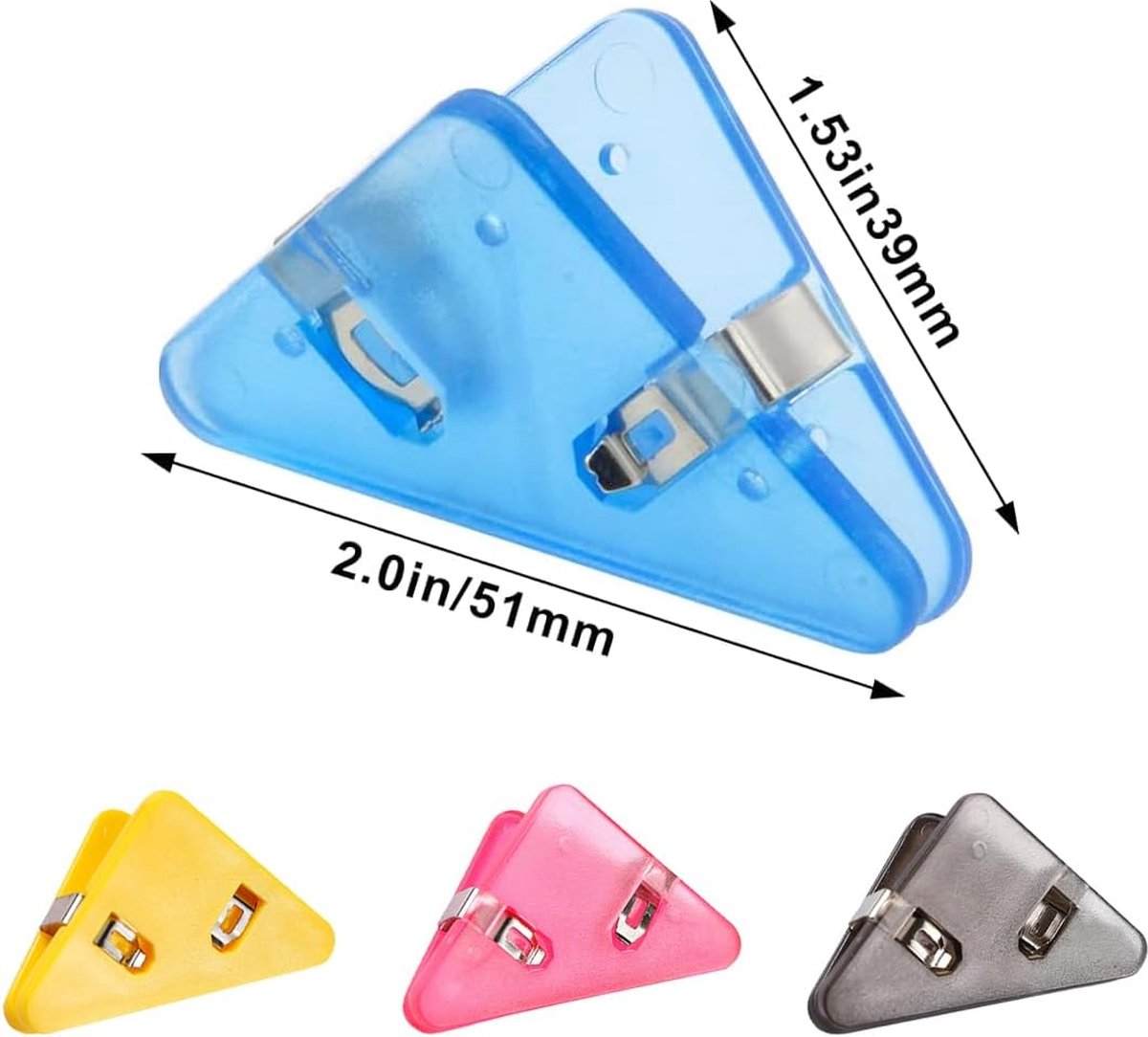 Paperclips - 10 Pieces - Paper Clips - Desk Accessories - Document Clips - Fold Back Clips - Laminated Paperclips - Stationery Clips - Paper Holder - Hobbies — image 5
