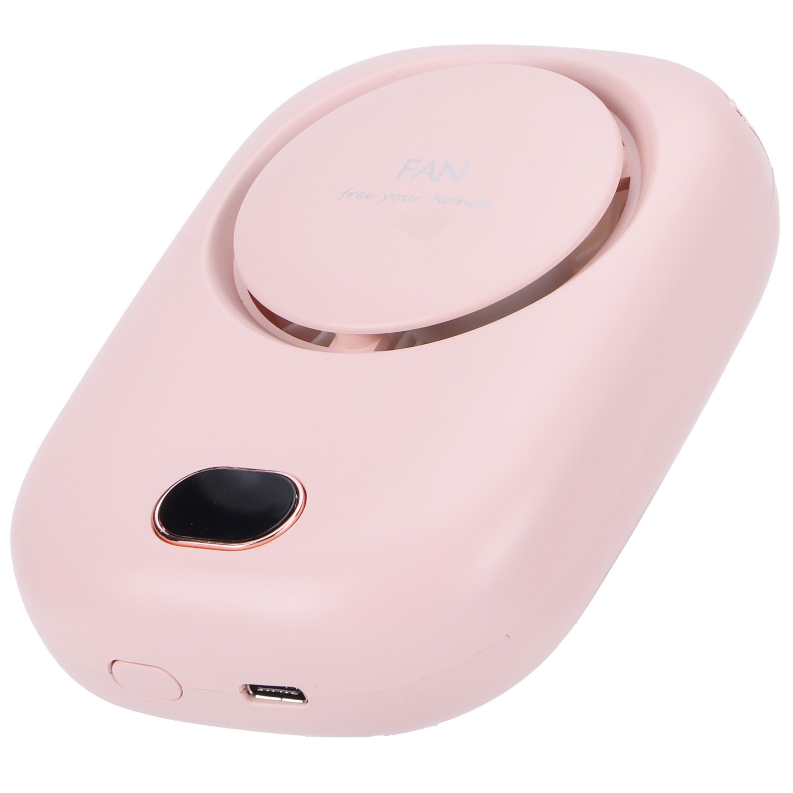 Mini Electric Fan Portable USB Charging Neck Hanging Bladeless Fan for Outdoor Sports TravelPink — image 6