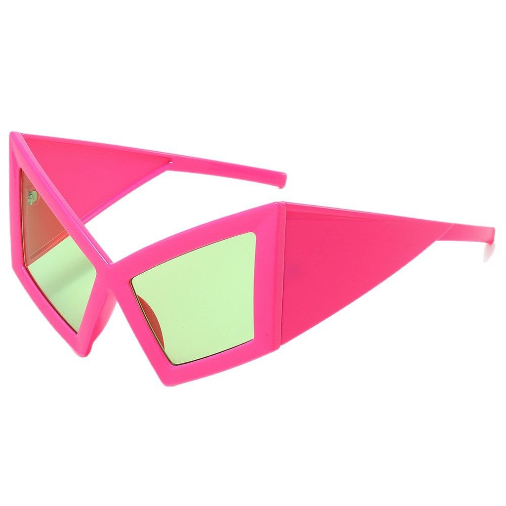 Oversized Cat Eye Fashion Glasses Personalized Retro Hiphop Beach Accessories Rose Red Party Stylish Glasses Bohemian Halloween Beach Decor Women โ image 5