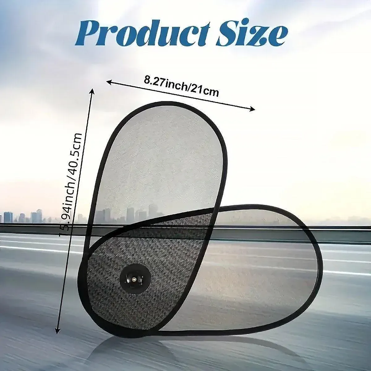 1PC Car Side Window Sun Visor Adjustable Foldable Sun Protection Heat Shield — image 3