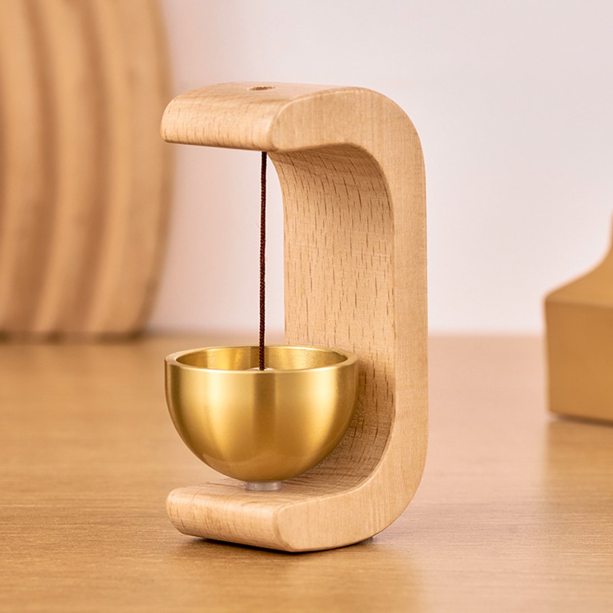 Doorbell - Doorbells - Door Hardware - Wooden Magnetic Doorbell - Door Chime - for shop, refrigerator, porch, garden, entrance, restaurant, office — image 4