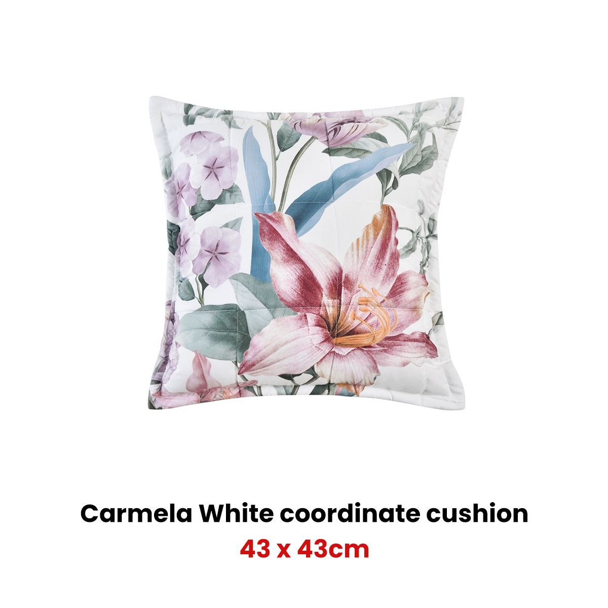 Bianca Carmela White Coordinate Square Filled Cushion — image 2