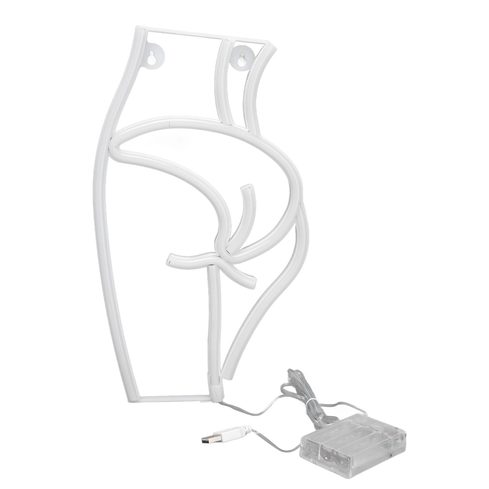 Neon Light Female Model Interesting Shape Dual Power Supply Easy Carry LED Night Light for Bar KTVPink Light โ image 2