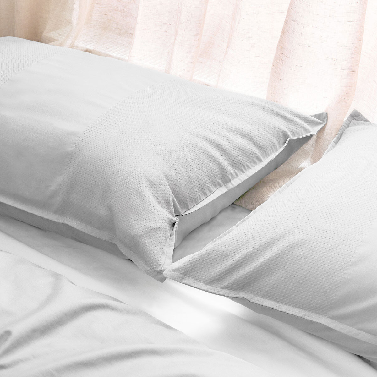 Dickies Cotton Waffle Texture Quilt Cover Set White Queen — image 4