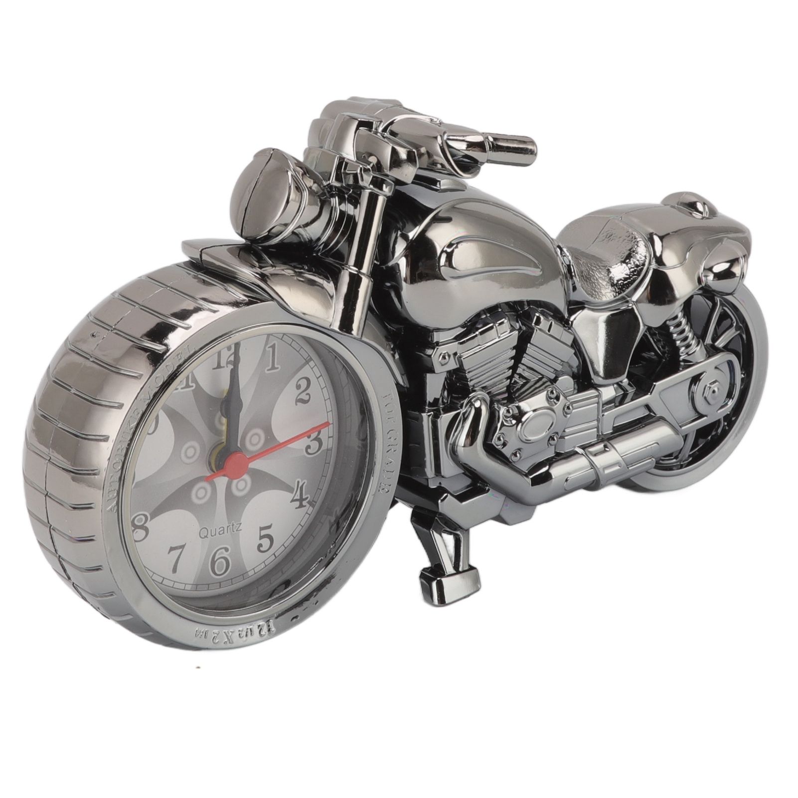 Motorcycle Alarm Clock Ingenious Vintage Simulation Motorcycle Model Alarm Clock for Children Home Car Office 168B Dark Gold, Single Color — image 2