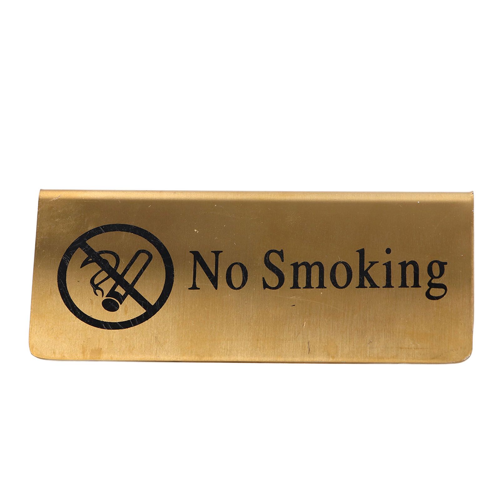 Metal Table Top Sign Strong Stainless Steel Double Sided Space Saving Gold Tabletop Sign for Party Wedding Hotel No Smoking โ image 5