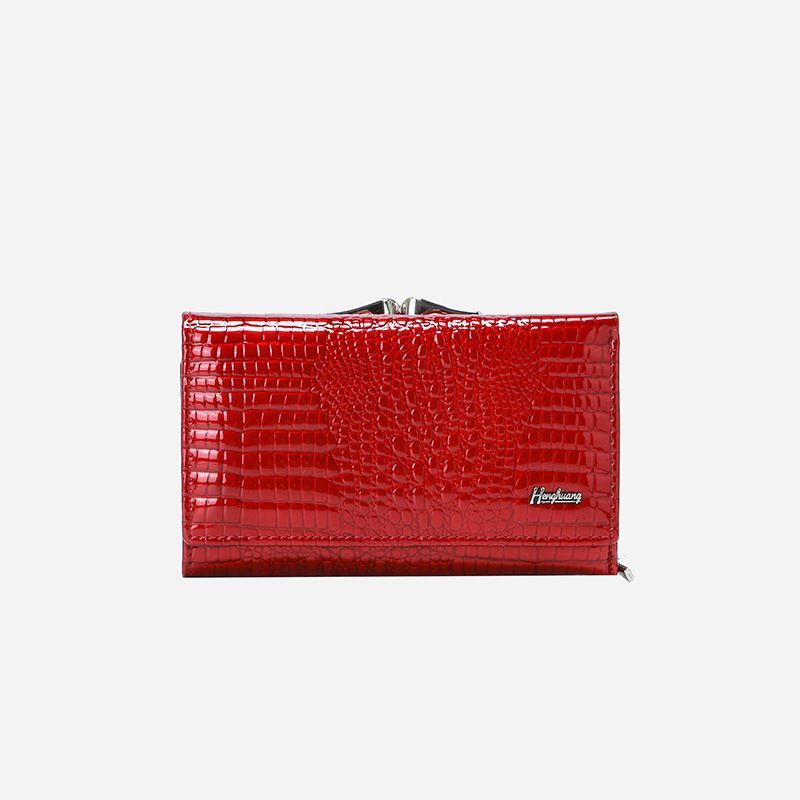 Genuine Leather Women'S Wallet Multifunctional Wallet Large Capacity Wallet - Gray - Size m — image 6