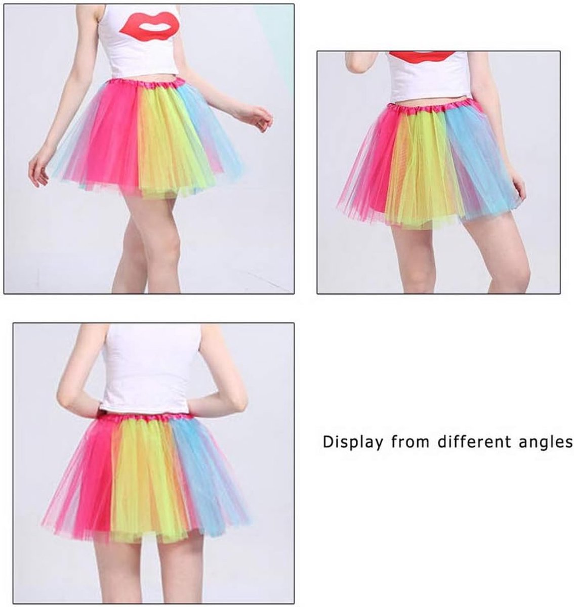 Skirt - Princess Dress - Rainbow Tutu - Colored Tulle Skirt - Rainbow Tutu Skirt - Princess Fancy Dress - Carnival Costumes - Fancy Dress - Girl - for Carnival — image 4