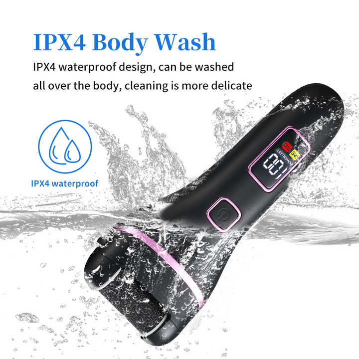 017 Black Electric Foot Callus Remover - Rechargeable Waterproof Pedicure Tool with Automatic Dead Skin Removal โ image 3