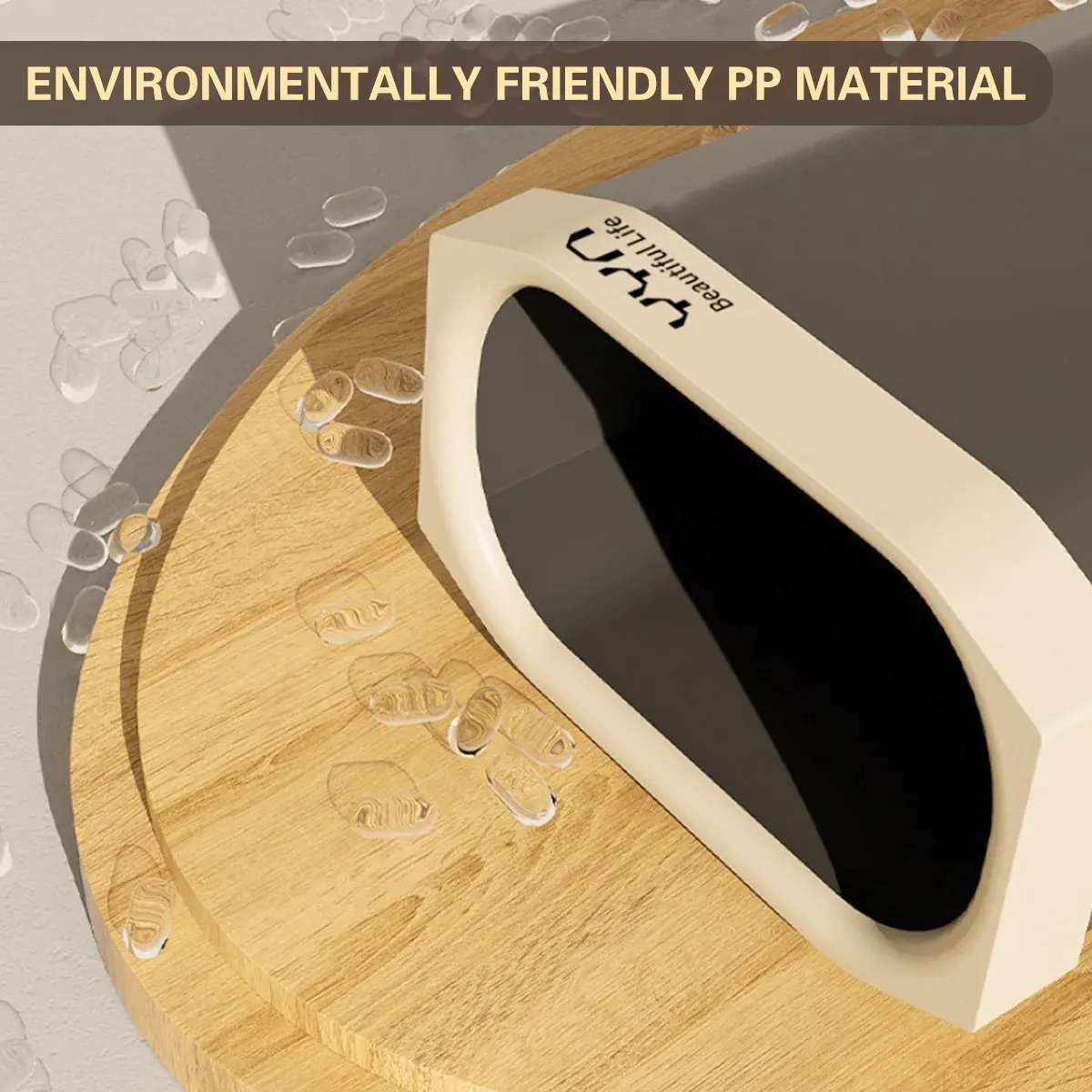 40L Large Capacity Garbage Bin Trash Can Kitchen Bathroom Bin Waste Bin Durable — image 6