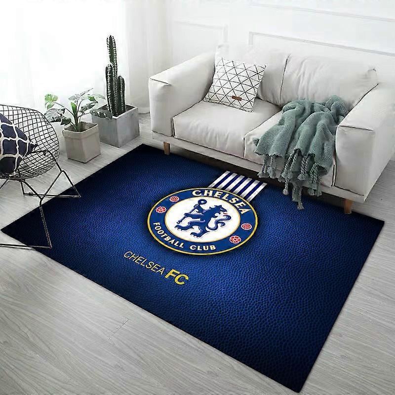 Retro Carpet Football Club Soft Non-Slip Highly Absorbent Carpet Suitable for Study Room Chelsea A 90x140cm