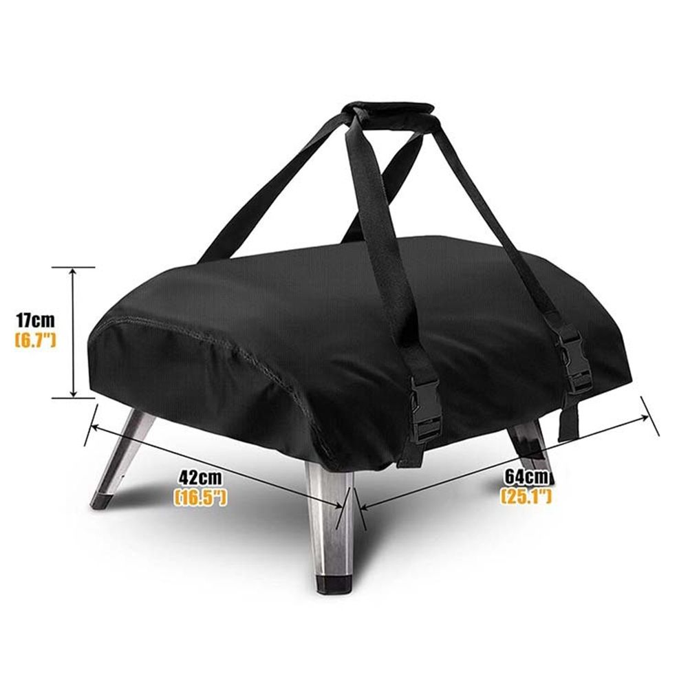 Outdoor Pizza Oven Cover Handheld Convenient Gas Oven 420D Oxford Dustproof and Waterproof Cover(63*41*16CM) — image 5